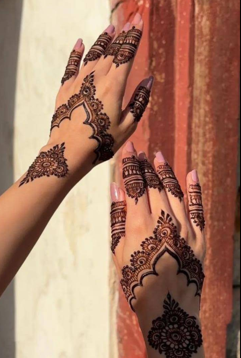 Arabic Dual Hand Mehndi Design